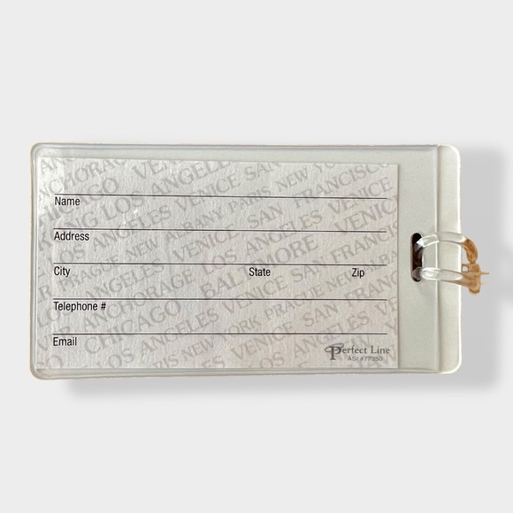 Delta Airline’s Official Plastic Luggage Tag Plum Purple Travel Item New - Picture 5 of 8